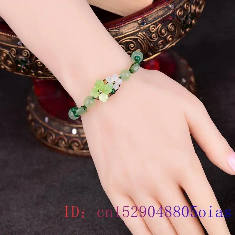 الأخضر اليشم زهرة سوار للرجال  - مراجعة Beading وسعره