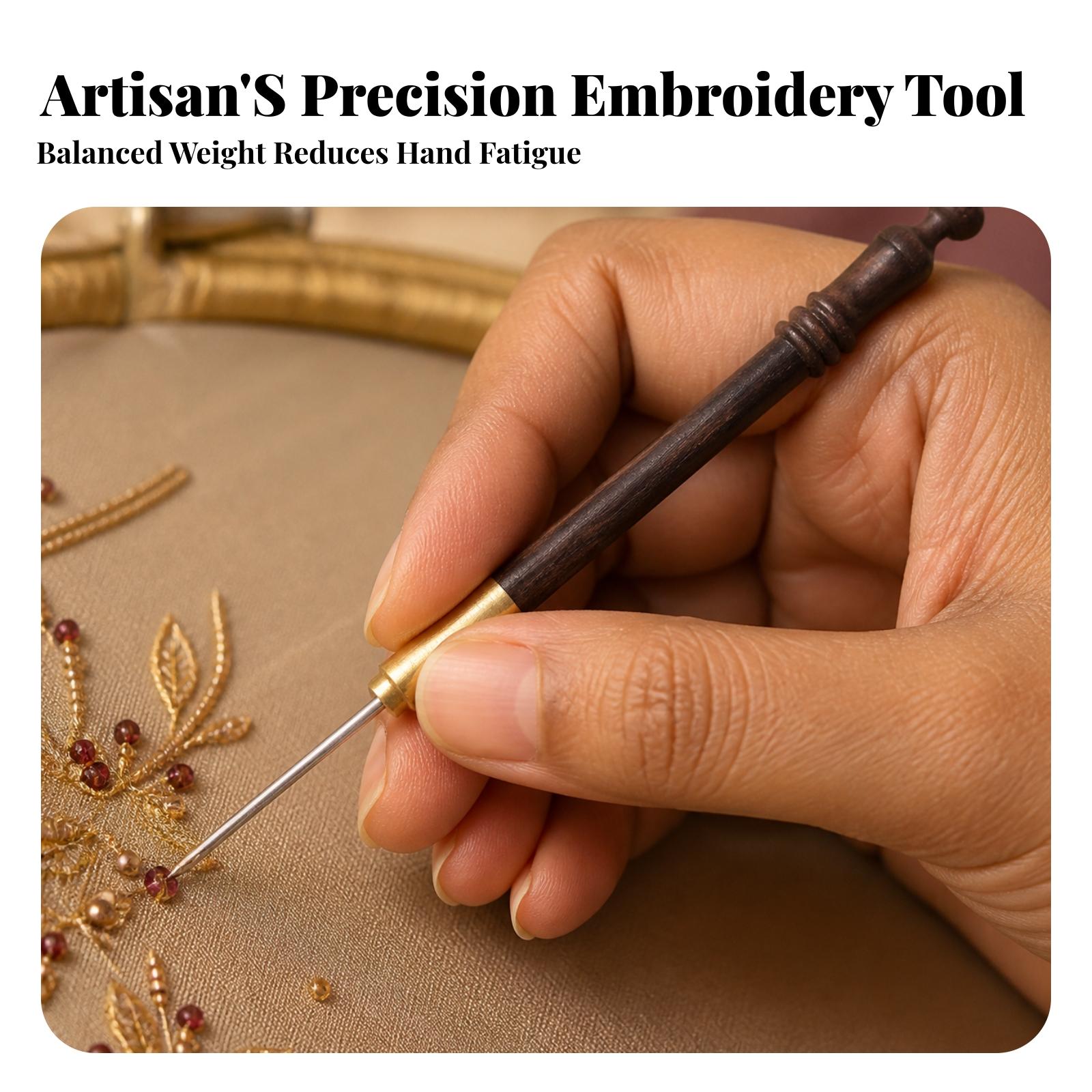 خطاف تطريز بمقبض خشبي مريح للا - مراجعة Wooden Crochet Hooks Ergonomic Handle وسعره