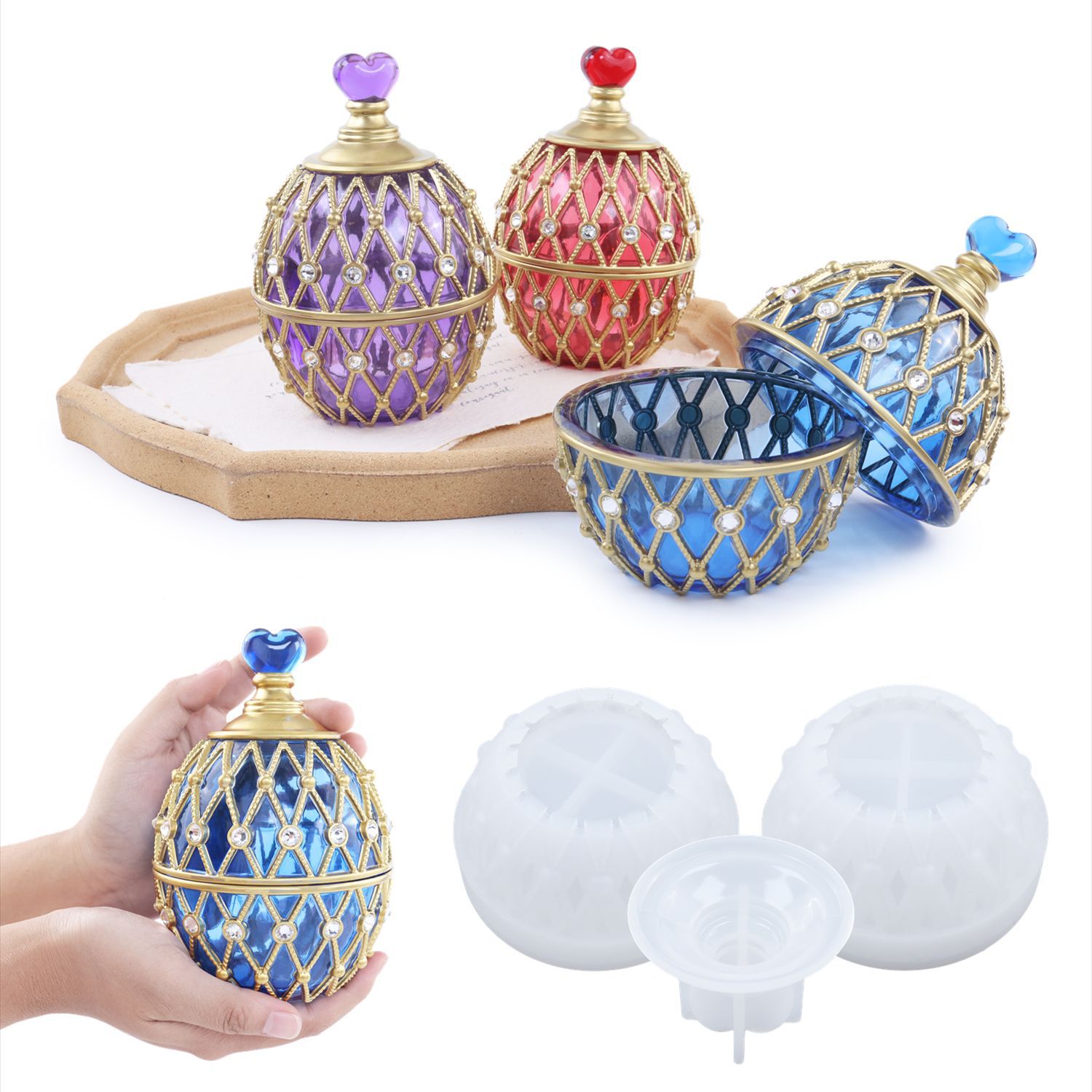 اثنين من الأساليب مجموعة DIY ب - مراجعة Silicone Epoxy Resin Molds Set وسعره