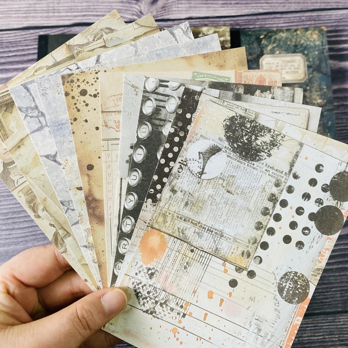 100 ورقة خمر قصاصات ورقية مجمو - مراجعة Vintage Junk Journal Scrapbooking Paper وسعره